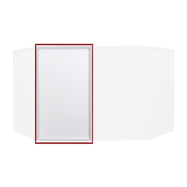 Equinox Foldable DJ Screen Replacement Lycra Cloth, White (Single) 1