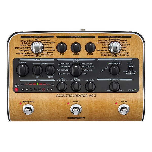 Zoom AC-3 Acoustic Creator Pedal Main