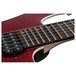 Ibanez KIKO100 Kiko Loureiro Prestige, Trans Ruby Red scalloped frets