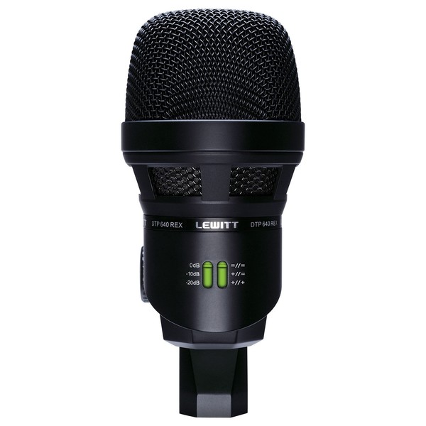 Lewitt DTP 640 REX Dual-Capsule Kick Drum Microphone - Front