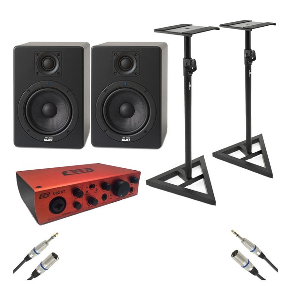 ESI U22XT Interface And aktiv 05 Studio Monitors Bundle - Bundle