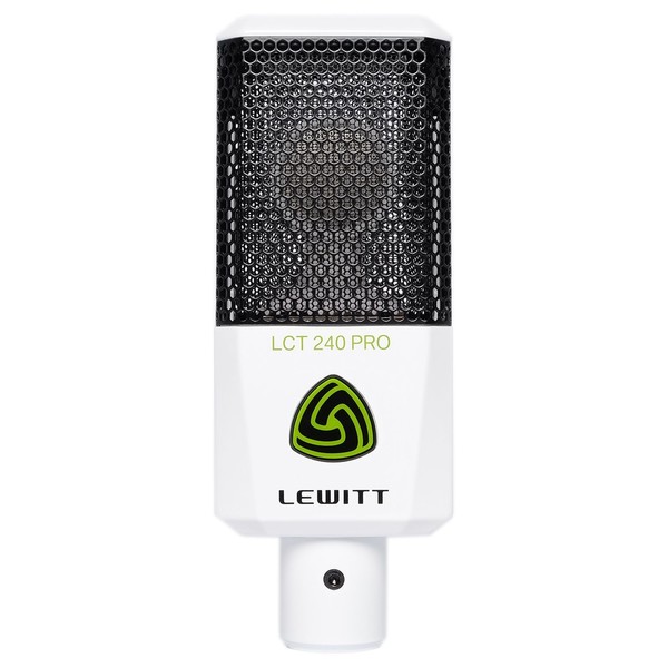 Lewitt LCT 240 PRO Large-Diaphragm Condenser Microphone, White - Front