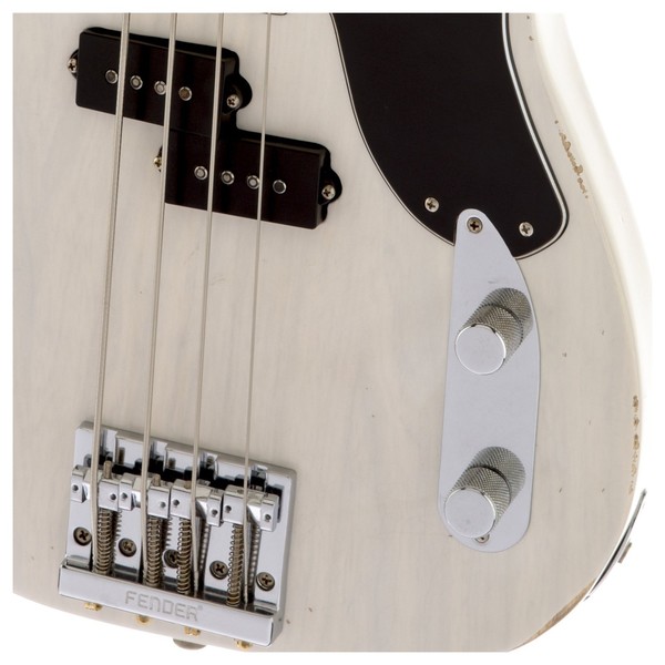Fender Mike Dirnt Road Worn Precision Bass, RW, White Blonde