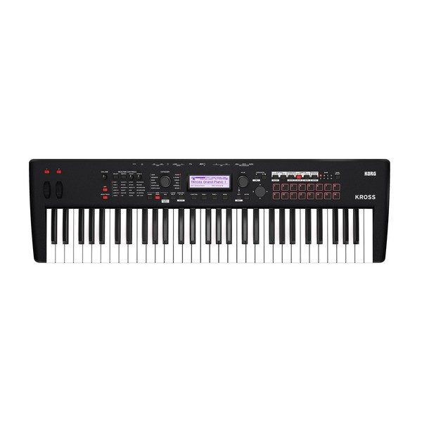 Korg Kross 2 61 Key Synthesizer Workstation, Matt Black - Top