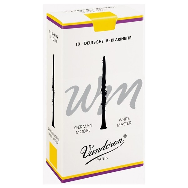 Vandoren White Master Bb Clarinet Reeds, 2.5 (10 Pack)