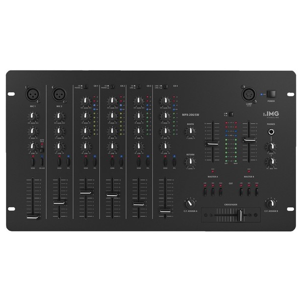 IMG Stageline MPX-206/SW 6-Channel Stereo Mixer 1
