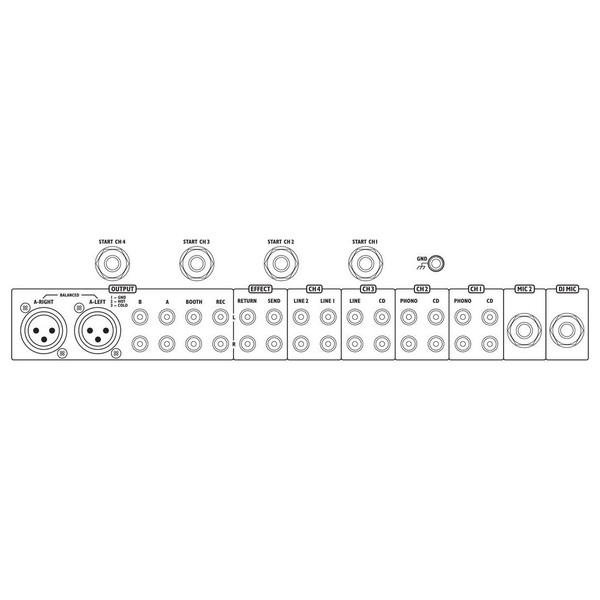 IMG Stageline MPX-206/SW 6-Channel Stereo Mixer 2
