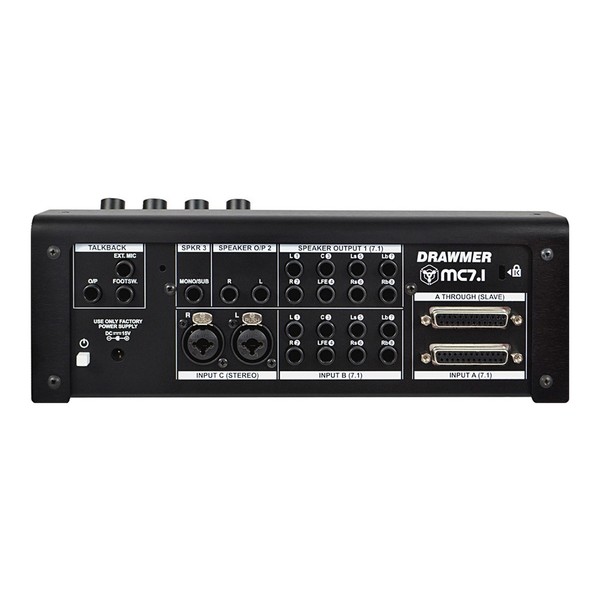 Drawmer MC7.1 Surround Monitor Controller - Rear