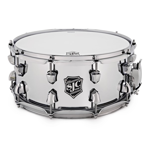 SJC Drums Alpha 14'' x 6.5'' Snare Drum, Chrome over Rolled Steel