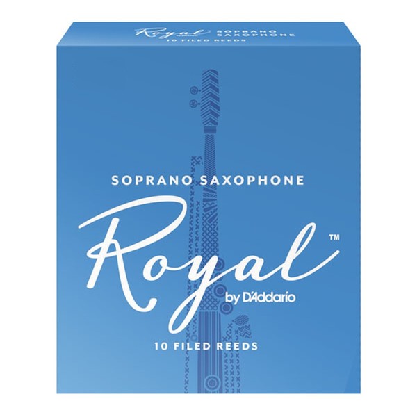 Rico Royal by D'Addario Soprano Saxophone Reeds, 1.5 (10 Pack)