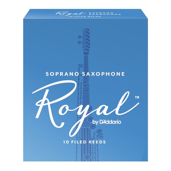 Rico Royal by D'Addario Soprano Saxophone Reeds, 2.5 (10 Pack)