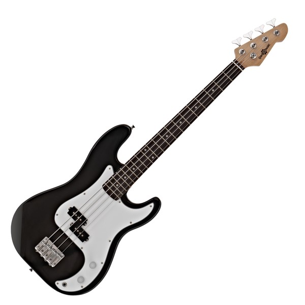 LA Short Scale Bass Guitar by Gear4music, Black Main