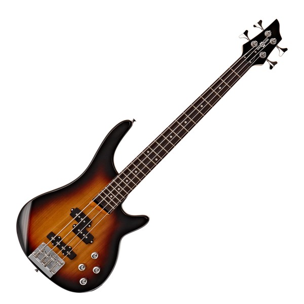 Chicago Short Scale Bass Guitar by Gear4music, Sunburst