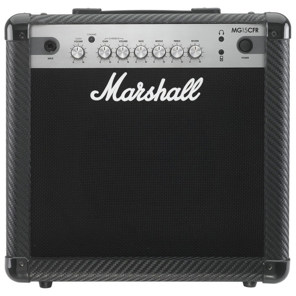 Marshall MG15CFR Carbon Fibre 15W Guitar Combo with Reverb