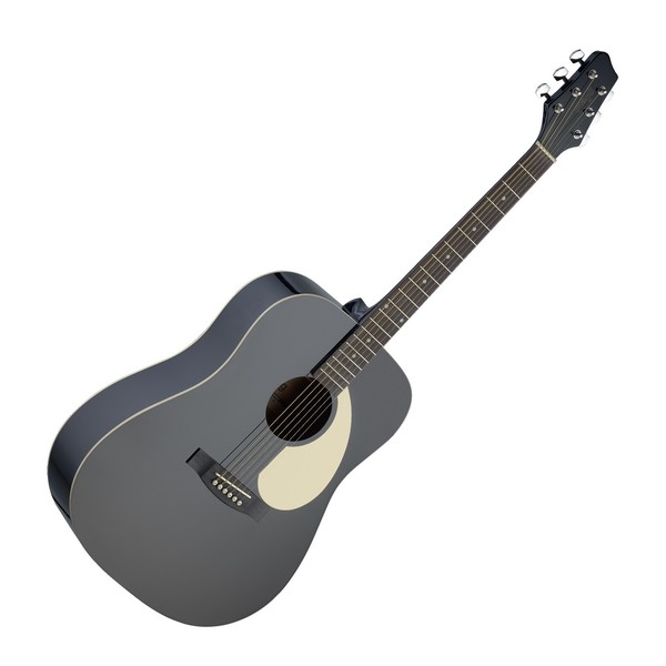 Stagg Acoustic Guitar Dreadnought Black