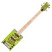 Bohemian Oil Can Bass Guitar, Electric Limeade front view