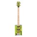 Bohemian Oil Can Bass Guitar, Electric Limeade front view straight