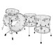 Natal Arcadia 4 Piece Acrylic Shell Pack, Transparent