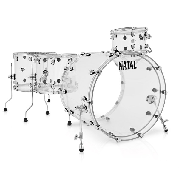 Natal Arcadia 4 Piece Acrylic Shell Pack, Transparent