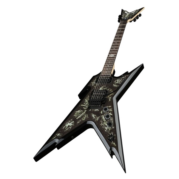 DISC Dean Razorback DB Floyd Rose Electric Guitar, Bio Mech at