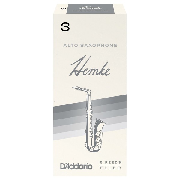 D'Addario Hemke Alto Saxophone Reeds, 3 (5 Pack)