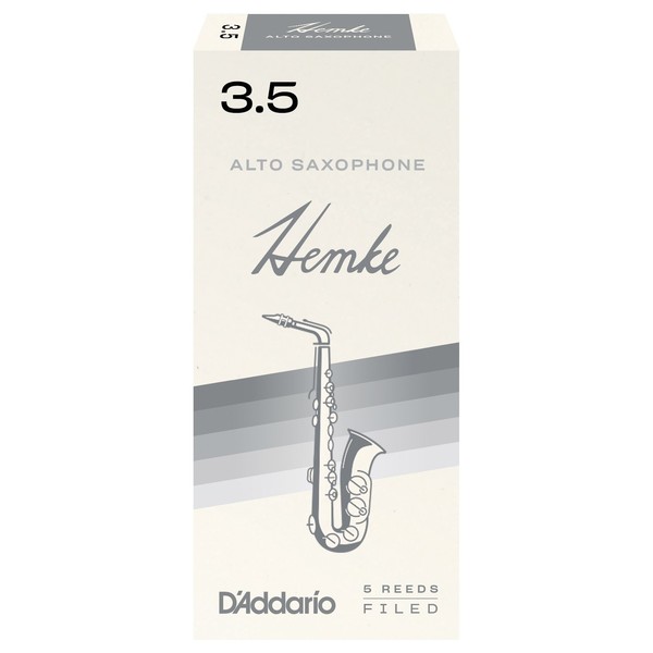 D'Addario Hemke Alto Saxophone Reeds, 3.5 (5 Pack)