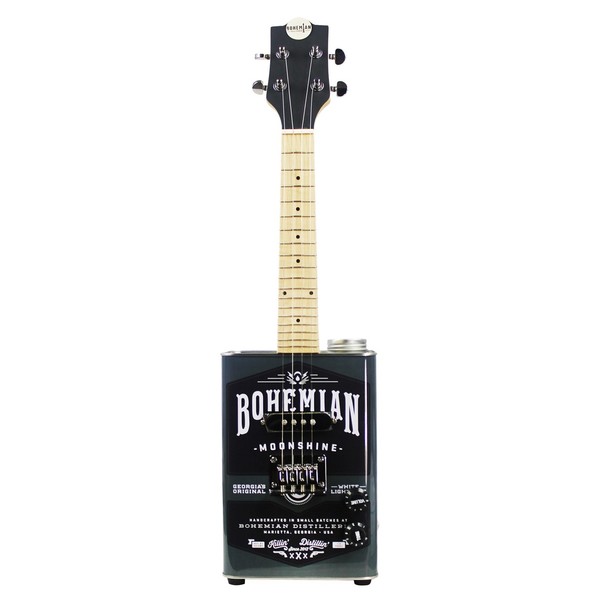 Bohemian Oil Can Ukulele, Moonshine Front View