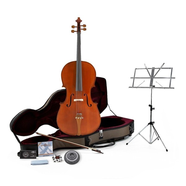 Archer 44C-500 4/4 Size Cello by Gear4music + Accessory Pack