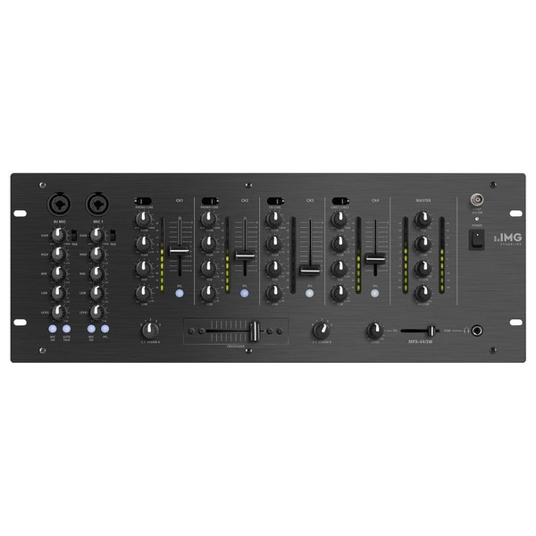 IMG Stageline MPX-44/SW 6-Channel Stereo DJ Mixer 1