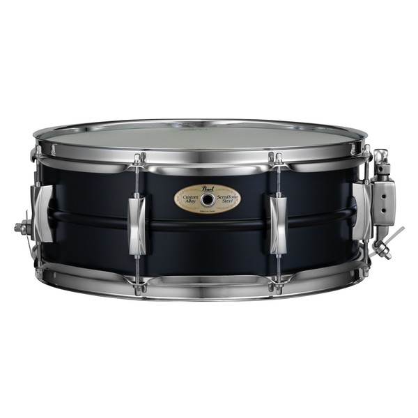 Pearl Limited Edition 14 x 5.5 Black Steel Sensitone Snare Drum