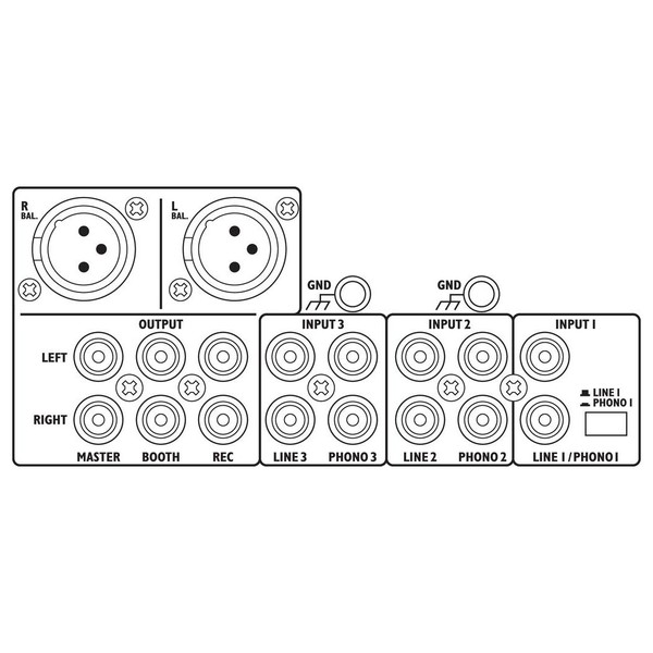 IMG Stageline MPX-30DMP Stereo DJ Mixer & MP3 Player 2