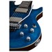 Dean Icon Flame Top Floyd Electric Guitar, Trans Blue Satin Close