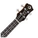 Luna Dolphin Concert Ukulele, Solid Spruce Top Neck & Headstock View