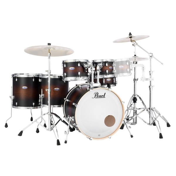 Pearl Decade Maple 22'' 6pc Shell Pack w/ Hardware, Satin Brown Burst