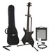 Harlem X Bass Guitar + 35W Amp Pack, Black Hardware