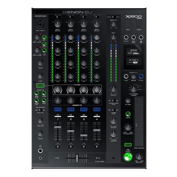Denon DJ X1800 Prime DJ Mixer Top