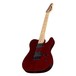 Dean NashVegas Flame Hum Hum Electric Guitar, Trans Red Slant