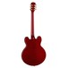 Luna Athena Semi Hollow Body Electric Guitar, Trans Cherry - back