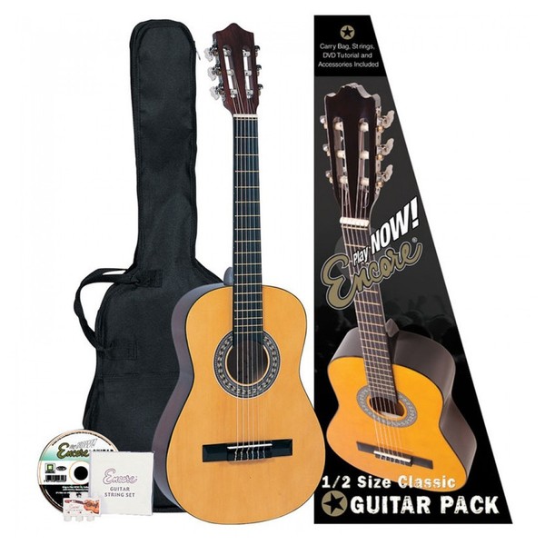 Encore 1/2 size Classical Guitar Pack