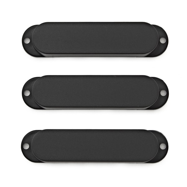 Guitarworks Single Coil Pickup Cover, Black (Pack of 3)