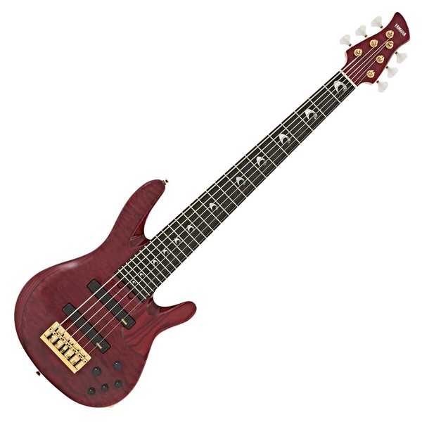 Yamaha TRBJP2 John Patitucci 6-String Bass, Trans Dark Red