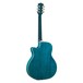 Luna Fauna Dragonfly Electro Acoustic Guitar, Quilted Maple Back View