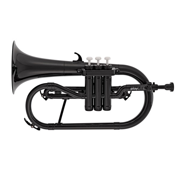 playLITE Hybrid Flugel Horn by Gear4music, Black