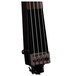 Dean Upright Pace Bass Guitar, Classic Black - bridge