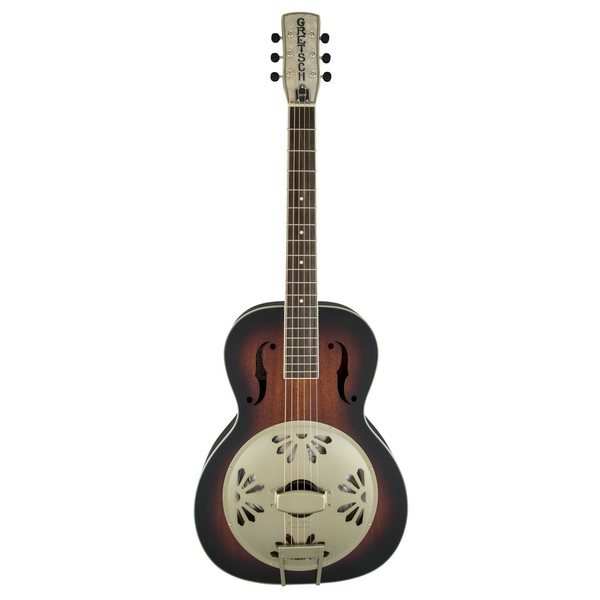 Gretsch G9241 Alligator Biscuit Roundneck Resonator Electro Acoustic Front View