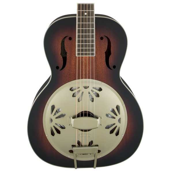 Gretsch G9241 Alligator Biscuit Roundneck Resonator Electro Acoustic close up front view