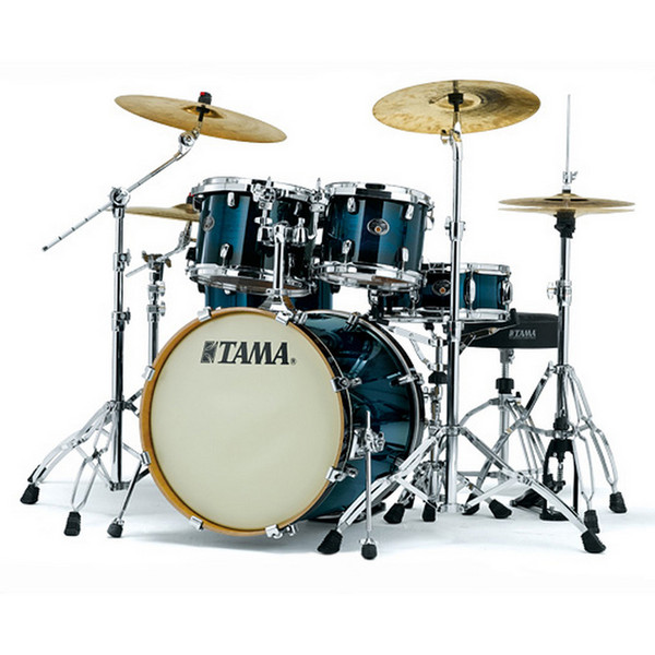 Tama Silverstar 5 Piece Rock Drum Kit, Transparent Blue Burst