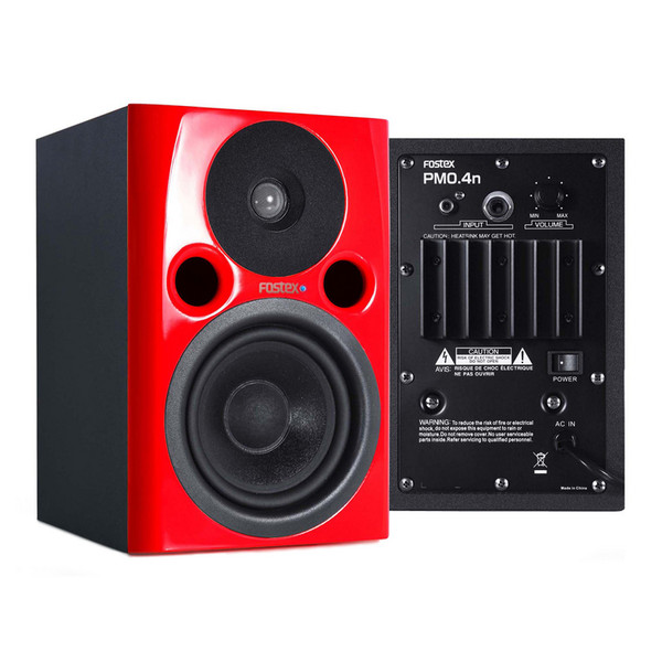 Fostex PM04n MKII Compact Studio Monitors, Red (Pair)1