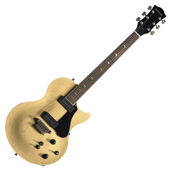 DISCVox SSC-55 Solid Body Single Cutaway Guitar, Vintage Cream | Gear4music