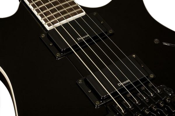 DISC Ibanez MTM2 Mick Thomson Electric Guitar, Black with